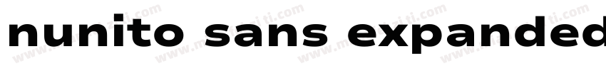 nunito sans expanded字体转换